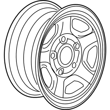 Mopar XG98S4AAA Steel Wheel