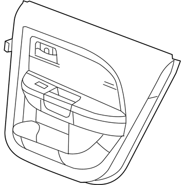 Mopar 1GL541J1AA Panel-Rear Door Trim