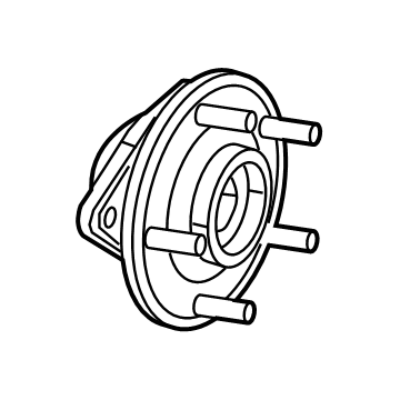 Mopar 68141123AD Wheel Hub And Bearing Left