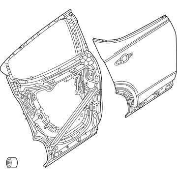 Mopar 68606944AA DOOR-REAR