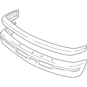 1996 Dodge Ram Wagon Bumper - 5EB73RSA