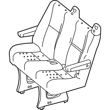 Mopar 1JB471E7AA Seat-Rear