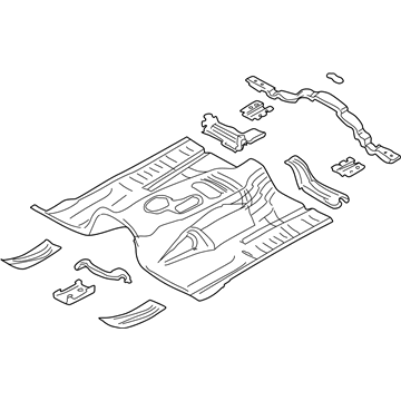 Mopar 55396987AL Pan-Front Floor