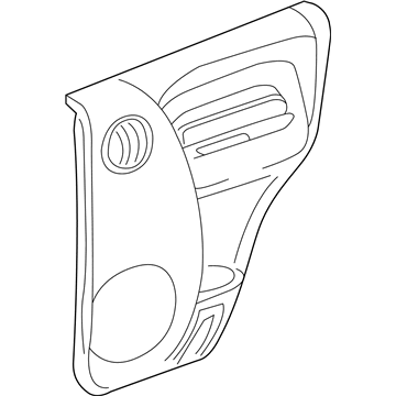 Mopar 5GF18BD5AW Panel-Rear Door Trim