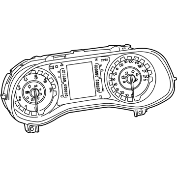 2017 Chrysler 200 Instrument Cluster - 68310004AA