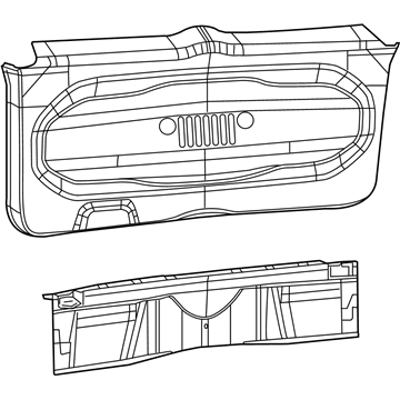 Mopar 5VY06LXHAA Panel-LIFTGATE Trim Lower