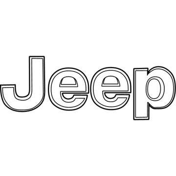 Mopar 68422350AA Nameplate Jeep Fender