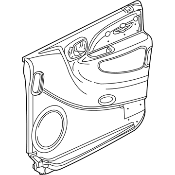 Mopar TM801D1AL Panel-Front Door Trim