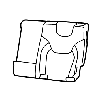 Mopar 6ST19LR5AE COVER-REAR SEAT BACK