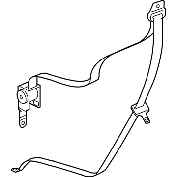 Mopar 5JU421J8AA Rear Outer Seat Belt