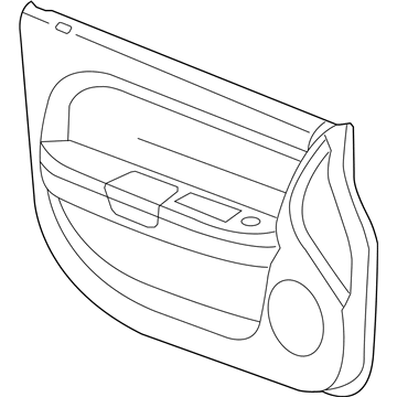 Mopar 1VW871X9AA Panel-Front Door Trim