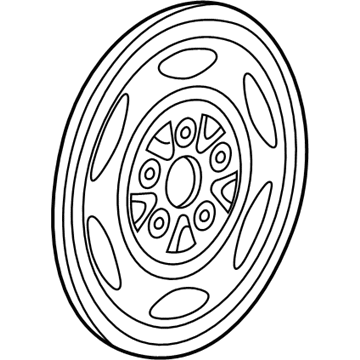 Mopar 52004800 Steel Wheel