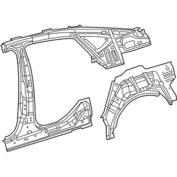 Mopar 68248180AC Reinforce-Body Side Aperture Rear