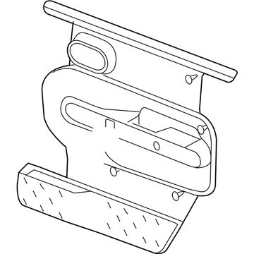 Mopar 5KE32ZJ8AC Panel-Front Door Trim