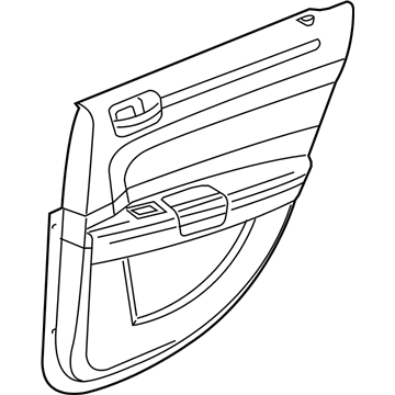 Mopar 1LF221DVAA Panel-Rear Door Trim