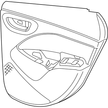 Mopar 5MY631XAAC Panel-Rear Door Trim