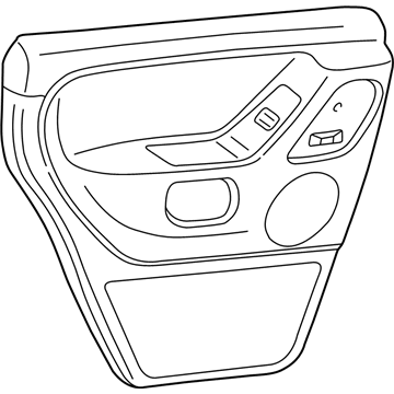 Mopar XE901T5AA Panel-Rear Door Trim