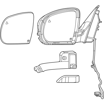 Mopar 7KT70XS9AA OUTSIDE REARVIEW