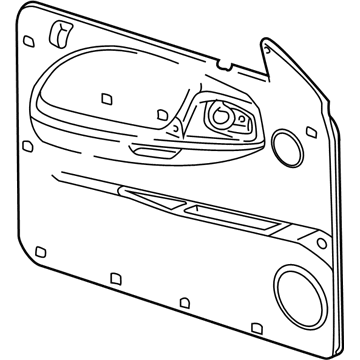 Mopar 5EH091C3AD Panel-Front Door Trim