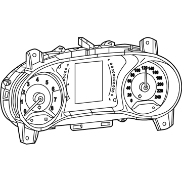 2018 Jeep Compass Speedometer - 6QR59DX9AC