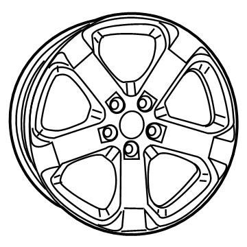 Mopar 5XJ10DX8AA Aluminum Wheel