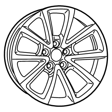 Mopar 6DE301D2AB Aluminum Wheel