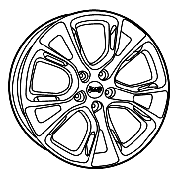 Mopar 1WB01VXWAB Aluminum Wheel