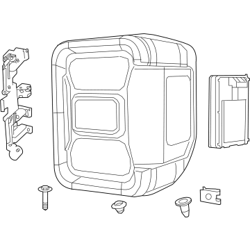 2023 Jeep Gladiator Tail Light - 68338385AH