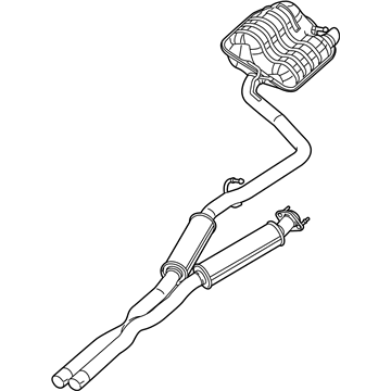 Chrysler 300 Muffler - 68271448AB