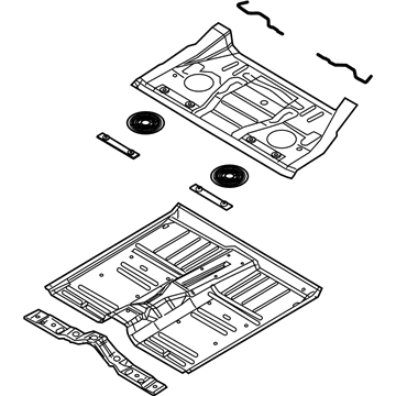 Mopar 5054373AC Pan-Front Floor