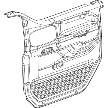 Mopar 5ZW861X7AB Panel-Front Door Trim