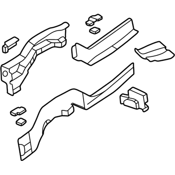 Mopar 5019530AI Rail Pkg-Front