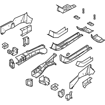 Mopar 4719537AG Rail-Frame Front