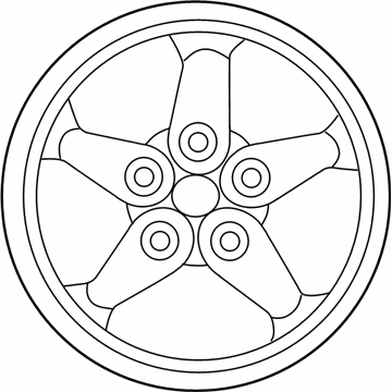 Mopar 1XA50LD6AA Aluminum Wheel