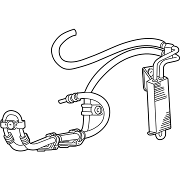 Jeep Power Steering Cooler - 52128561AB