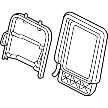 Mopar 5114017AA Frame-Second Row Seat Back