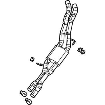 2022 Jeep Wrangler Exhaust Pipe - 68480943AD