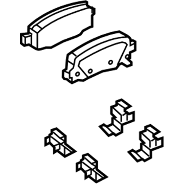 Mopar 68225301AD Rear Disc Brake Pad Kit