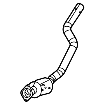 Jeep Grand Cherokee L Exhaust Pipe - 68445610AB