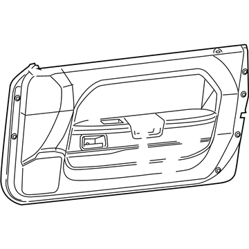 Mopar 1JG241DVAI Panel-Front Door Trim