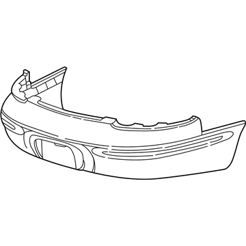 Mopar 5083699AA Rear Bumper Cover