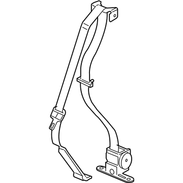 Mopar 5HQ391DVAB Rear Center Shoulder Seat Belt