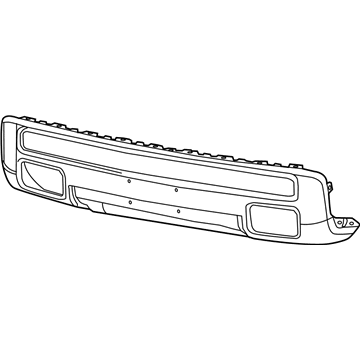 Mopar 5SX96RXFAC Lower Bumper Front