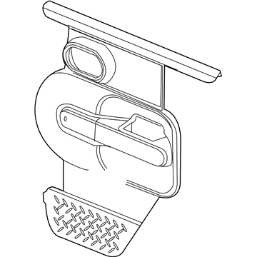 Mopar 5KJ29ZJ8AC Panel-Rear Door Trim