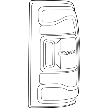 Mopar Tail Light - 68548947AA