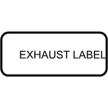 Mopar 4708021AC Label-Exhaust Warning