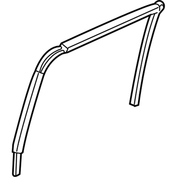 Mopar 55359443AE Seal-Rear Door Glass