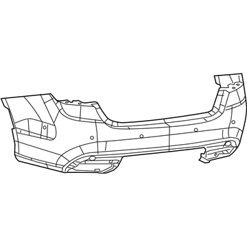 Mopar 5NH89TZZAE FASCIA-Rear Upper