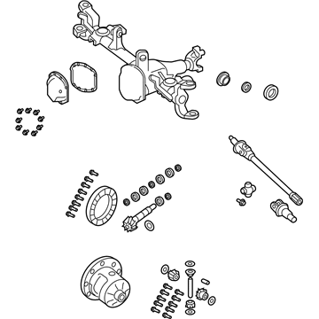 Mopar 68400737AA Axle-Service Front