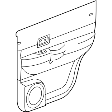 Mopar 1GN391D1AB Panel-Rear Door Trim